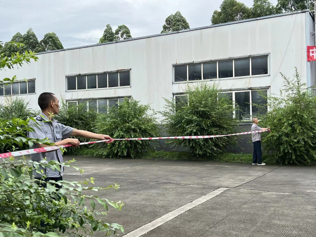大邑产业园区开展安全事故综合应急演练